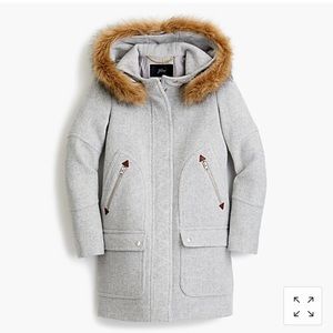 chateau parka Italian stadium-cloth wool coat